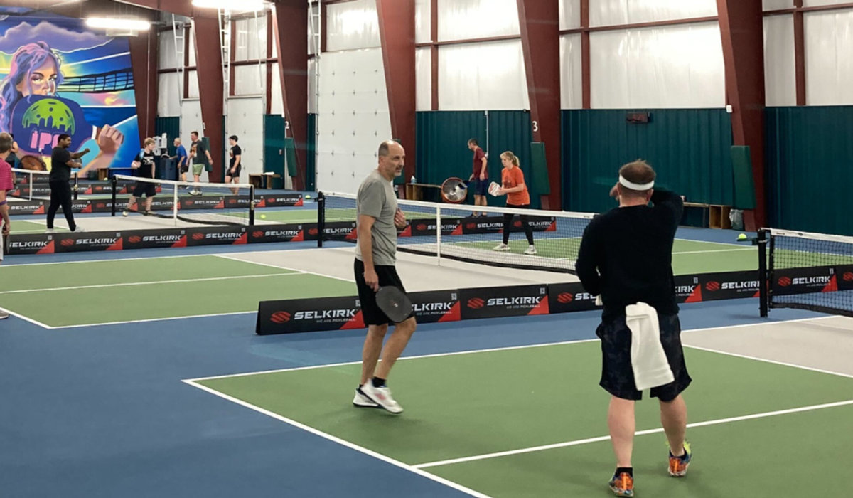 Players enjoying Open Play at Indianapolis Pickleball Club
